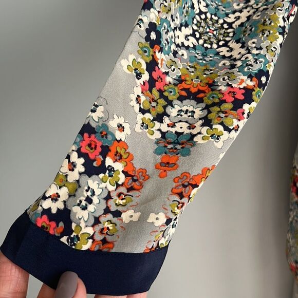 J. Crew 100% Silk Misty Fog floral Shift dress Women’s size 2 - Picture 6 of 16
